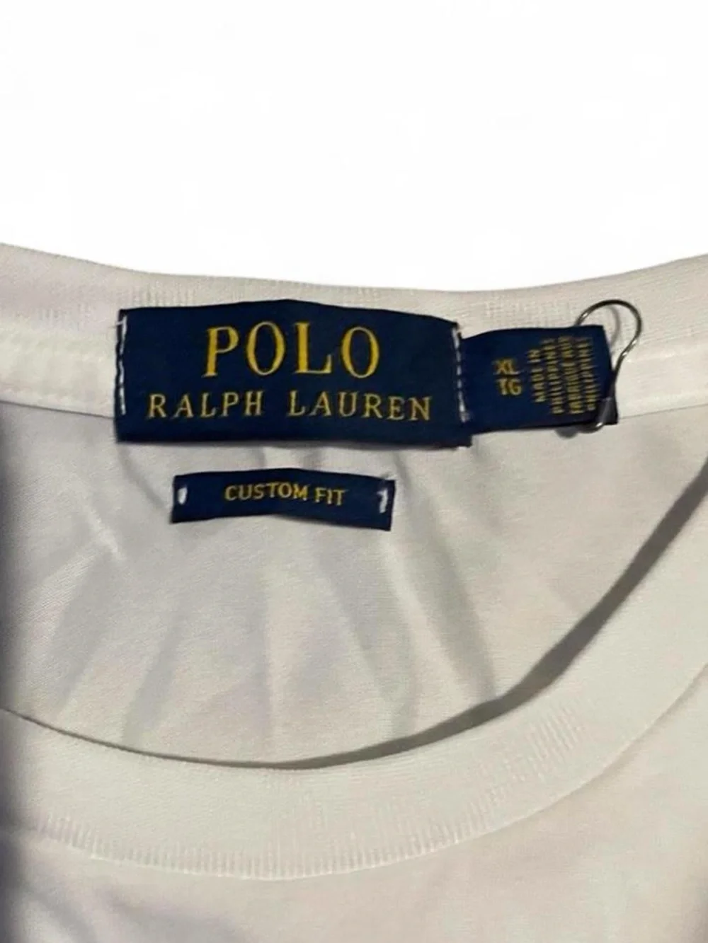 Polo Ralph Lauren Blackwatch Team Shirt Mens XL White Custom Fit Big Pony Crest
